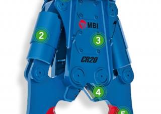 Accessori e attacchi Pinze  idrauliche per calcestruzzo MBI CR5R