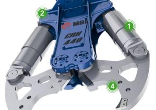 Accessori e attacchi Pinze  idrauliche per calcestruzzo MBI CRH440