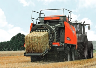 Presse per grandi imballaggi + Presse ad alta pressione Kuhn LSB 1290 D