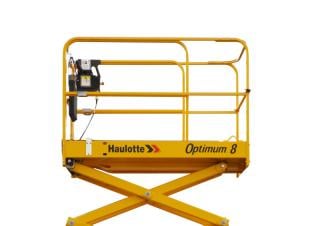 Piattaforme aeree a forbice Piattaforme aeree verticali a pantografo su ruote Haulotte Optimum 8