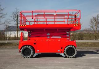 Piattaforme aeree a forbice Piattaforme aeree verticali a pantografo su ruote PB PB S151-19E 4x4