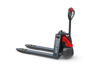Transpallet elettr. a timone guida terra Linde MT15C