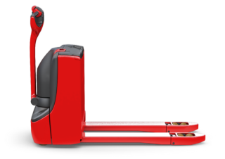 Transpallet elettr. a timone guida terra Linde T18 ION