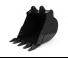 Accessori e attacchi Benne Benne per escavatori Caterpillar 762 MM