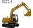 Escavatori cingolati Lishide SC70.8