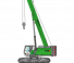 Gru cingolate - braccio telescopico Sennebogen 673E