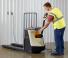 Transpallet elettr. a timone guida terra Crown WP 3245