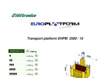 Ascensori industriali Electroelsa EHPM 2500/15