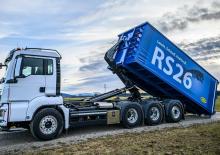 Autocarri con cassone ribaltabile roll off Meiller RL 18.55