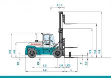 Carrelli elevatori frontali diesel Konecranes SMV 20-1200 B