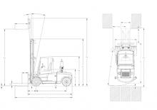 Carrelli elevatori frontali diesel DanTruck 9496 Power +