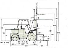 Carrelli elevatori frontali diesel Clark C 500-y-60 D