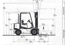 Carrelli elevatori frontali diesel Clark CDP 25
