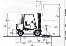 Carrelli elevatori frontali diesel Clark CDP 50 SH