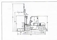 Carrelli elevatori frontali diesel Heli CPCD 80 W