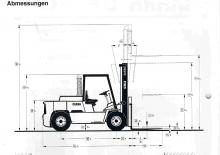 Carrelli elevatori frontali diesel Clark DPH 50