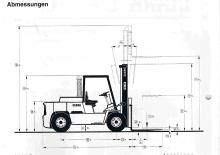 Carrelli elevatori frontali diesel Clark DPH 70