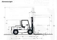 Carrelli elevatori frontali diesel Clark DPH 75