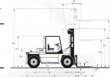 Carrelli elevatori frontali diesel Clark DPL 100