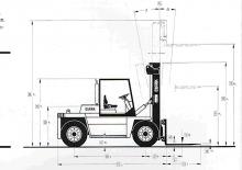 Carrelli elevatori frontali diesel Clark DPL 120