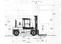Carrelli elevatori frontali diesel Clark DPL 80