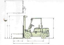 Carrelli elevatori frontali diesel Mitsubishi FD 10 T