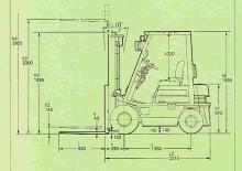 Carrelli elevatori frontali diesel Komatsu FD 15 T-15