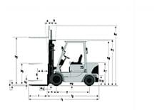 Carrelli elevatori frontali diesel Mitsubishi FD 25 K