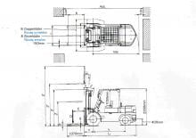Carrelli elevatori frontali diesel Mitsubishi FD 40 T