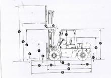Carrelli elevatori frontali diesel TCM FD 80 Z 8