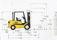 Carrelli elevatori frontali diesel Yale GDP 25 TF