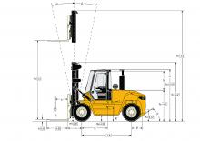 Carrelli elevatori frontali diesel Yale GDP 90 DC