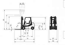 Carrelli elevatori frontali diesel Nuova Detas Sherpa 25