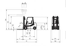 Carrelli elevatori frontali diesel Nuova Detas Sherpa 25