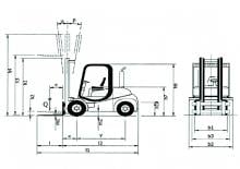 Carrelli elevatori frontali diesel Nuova Detas Sherpa 40