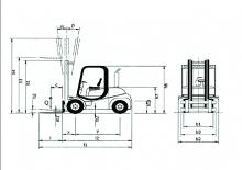 Carrelli elevatori frontali diesel Nuova Detas Sherpa 45