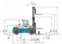 Carrelli elevatori frontali diesel Konecranes SMV 45-1200 B
