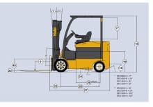 Carrelli elevatori frontali elettrici Yale ERC080VH
