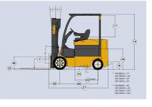 Carrelli elevatori frontali elettrici Yale ERC100VH