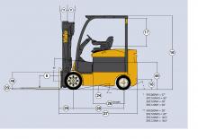 Carrelli elevatori frontali elettrici Yale ERC120VH