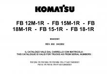 Carrelli elevatori frontali elettrici Komatsu FB 12 M 1 R