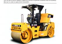 Compattatori stradali vibranti tandem Caterpillar CB-434D XW
