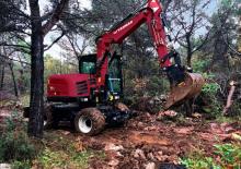 Escavatori gommati Yanmar B75W TPA 