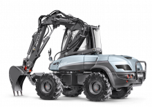 Escavatori gommati elettrici Mecalac e12