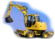 Escavatori gommati Komatsu PW75 R-2
