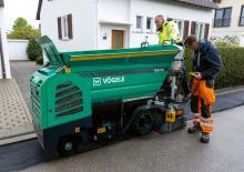 Finitrici stradali gommate Vögele Mini 502