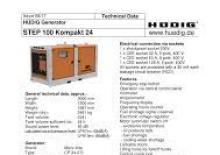 Generatori diesel Hüdig Step 100 Kompakt
