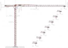 Gru a torre - rotazione alta Wolffkran 6015.6 clear