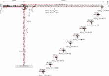 Gru a torre - rotazione alta Wolffkran 7534.16 clear
