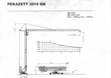 Gru a torre - rotazione bassa Pekazett 3010 SM